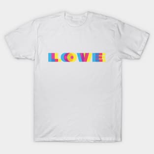 CMYK Colorful Love T-Shirt